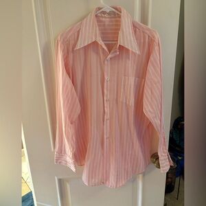 Vintage Pink Striped Men's Shirt